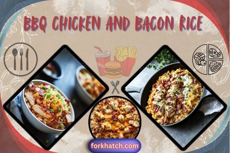 bbq chicken and bacon rice