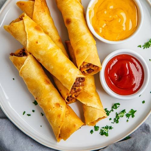 Cheese Burger Taquitos  The Ultimate Comfort Food!