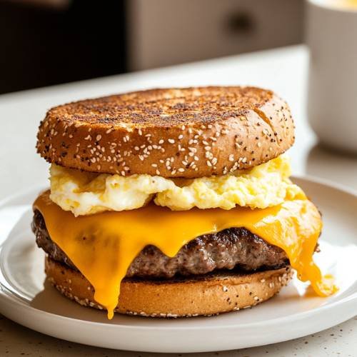 Cheeseburger Bagel Thins  A Delicious, Protein-Packed Lunch!