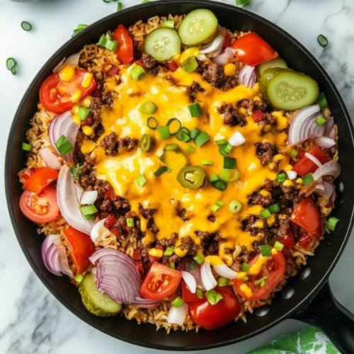 Cheeseburger One Pot Rice