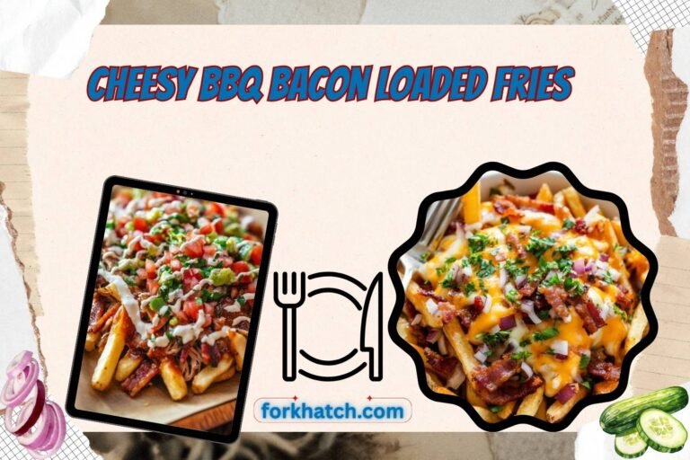 cheesy bbq bacon loaded fries
