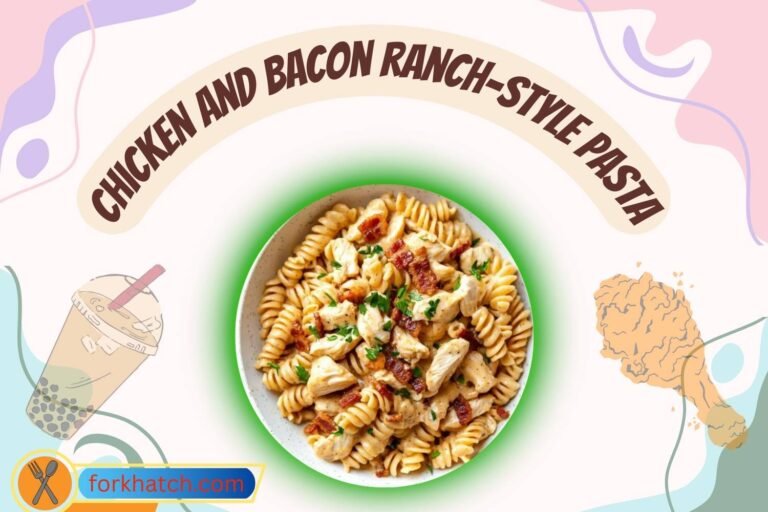 chicken and bacon ranch-style pasta