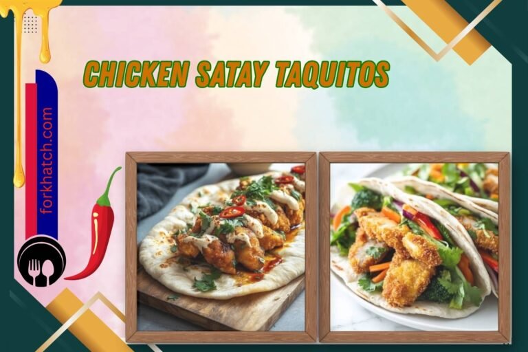 chicken satay taquitos