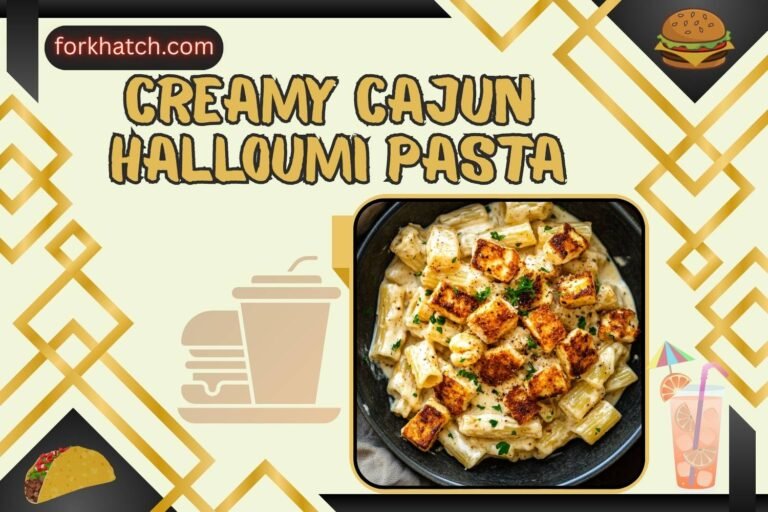 creamy cajun halloumi pasta