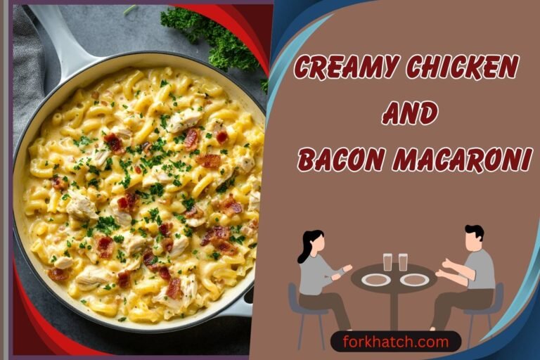 creamy chicken and bacon macaroni