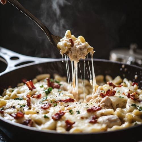Creamy Chicken & Bacon Macaroni: A High-Protein, Creamy Delight!