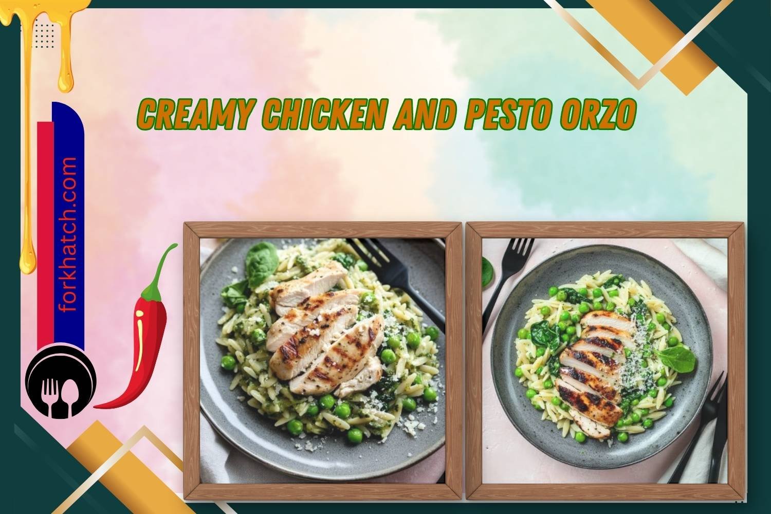 Creamy Chicken and Pesto Orzo  A Flavorful Twist on Comfort Food