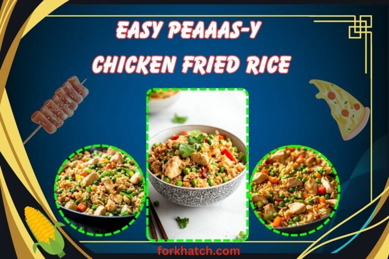 easy peaaas-y chicken fried rice