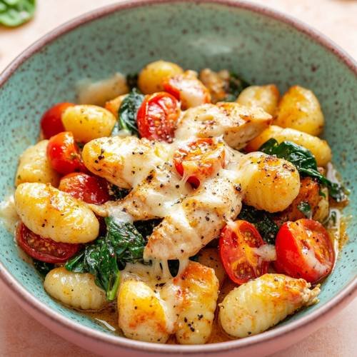 High Protein Fajita Chicken Gnocchi (Air Fryer Style!)