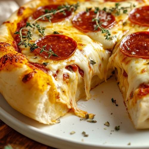 High Protein Stuffed Crust Pizza  The Ultimate Game-Changer!