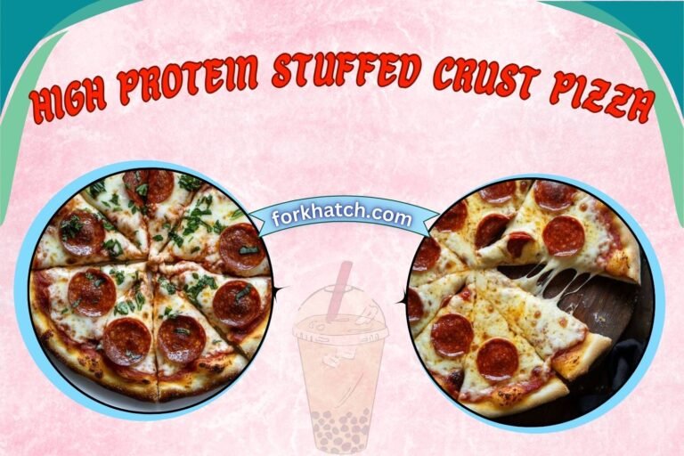 high protein stuffed crust pizza