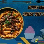 honey bbq cheesy beef pasta