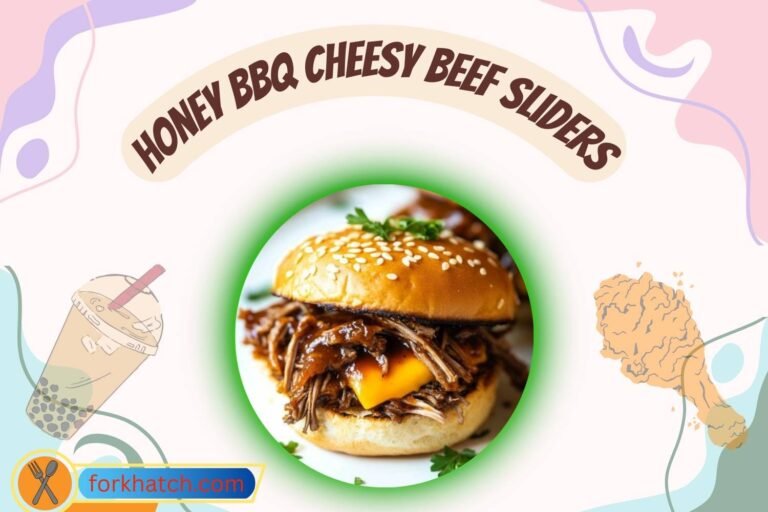 honey bbq cheesy beef sliders