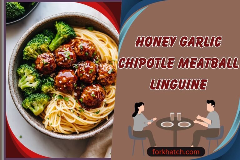 honey garlic chipotle meatball linguine