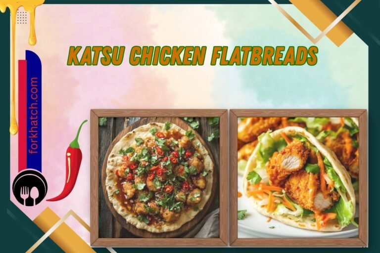 katsu chicken flatbreads