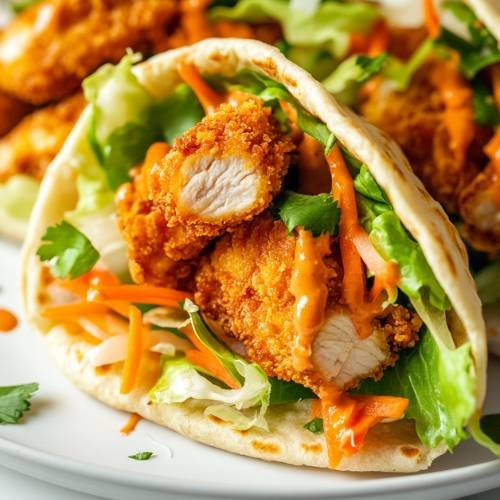 Katsu Chicken Flatbreads  A Flavor-Packed Delight!