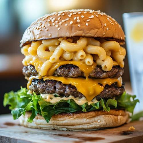 MACARONI CHEESEBURGER  – The Best of Both Worlds!