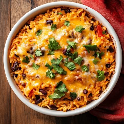 Mexican Rice Bake – The Cozy, Cheesy One-Pan Wonder You Didn’t Know You Needed 