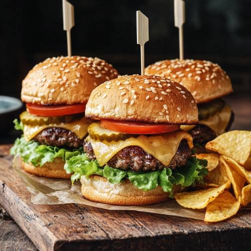 Mini Double Cheeseburger Sliders  A Fun, Flavor-Packed Snack!