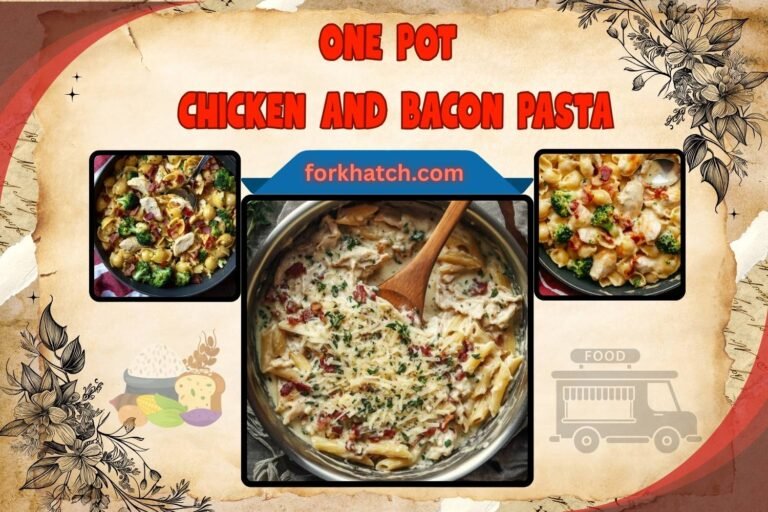 one pot chicken and bacon pasta