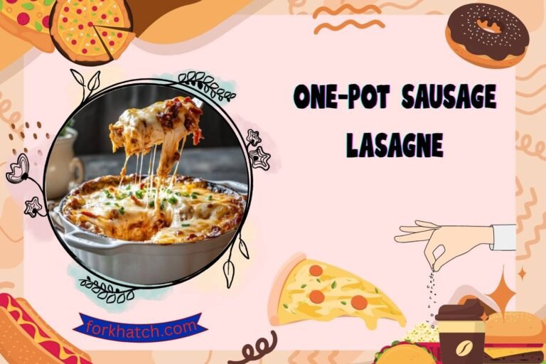 one-pot sausage lasagne