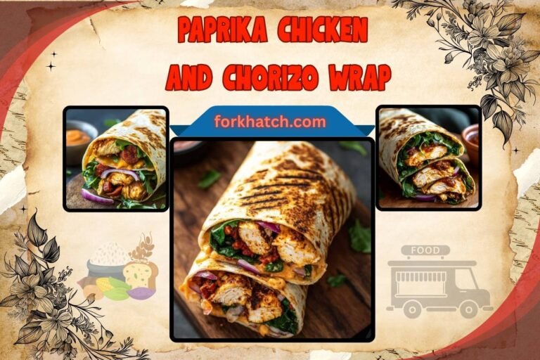 paprika chicken and chorizo wrap