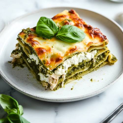 Pesto Chicken Lasagne  A High-Protein Delight!