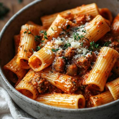 Red Pesto Sausage Pasta  A Flavorful Twist on Classic Pasta Dishes