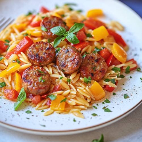 Sausage and Tomato Orzo  A Flavorful Comfort Dish