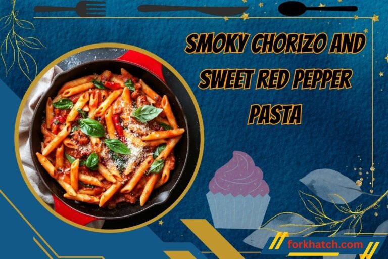 smoky chorizo and sweet red pepper pasta