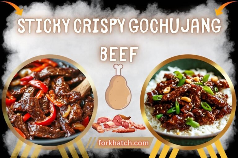 sticky crispy gochujang beef