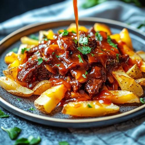 Sticky Sweet Chilli Beef Loaded Fries  A Flavor Explosion You Can’t Miss!