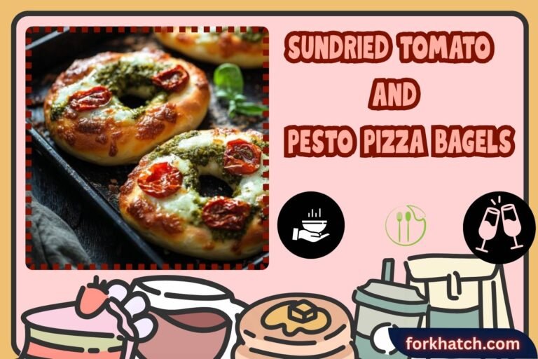 sundried tomato and pesto pizza bagels