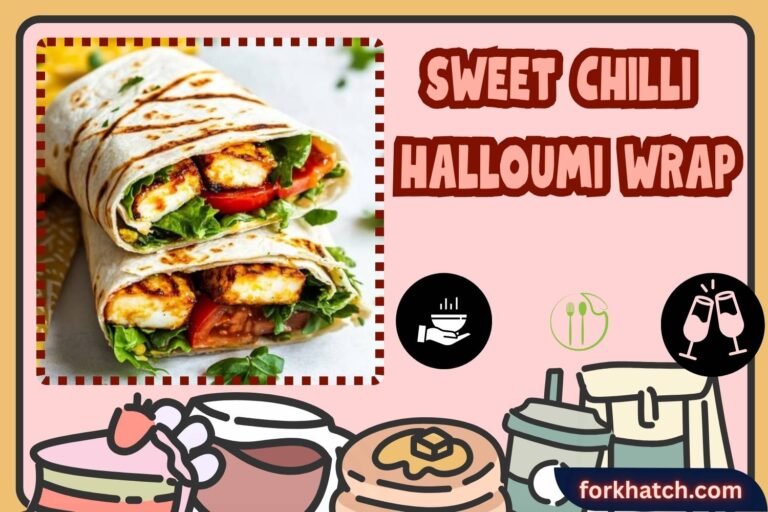 sweet chilli halloumi wrap