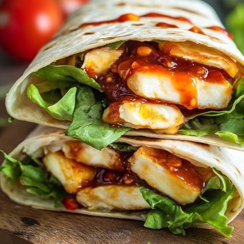 Sweet Chilli Halloumi Wrap  A Simple Yet Tasty Delight
