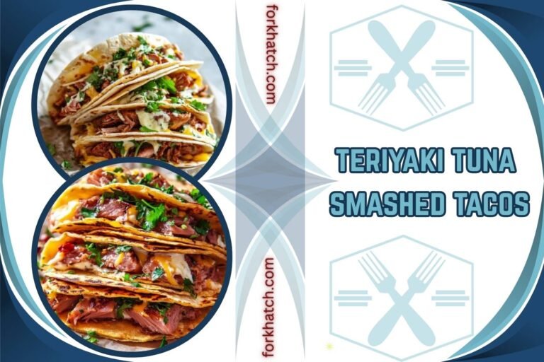 teriyaki tuna smashed tacos