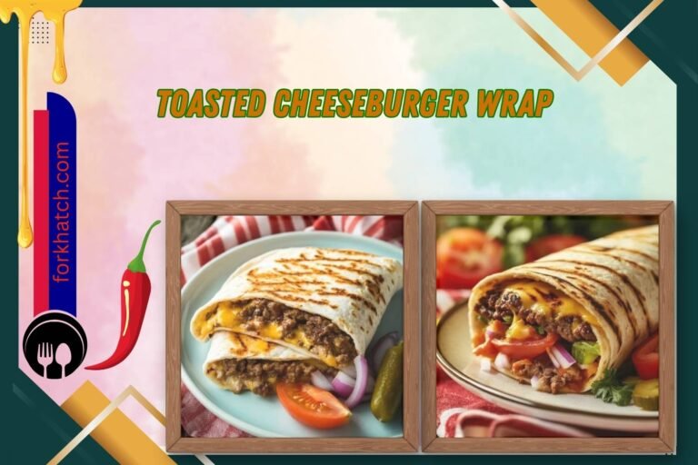 toasted cheeseburger wrap