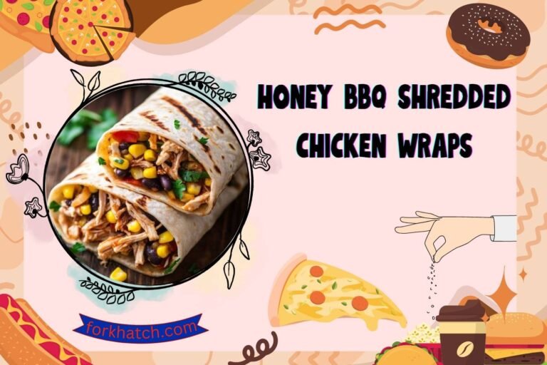 honey bbq shredded chicken wraps