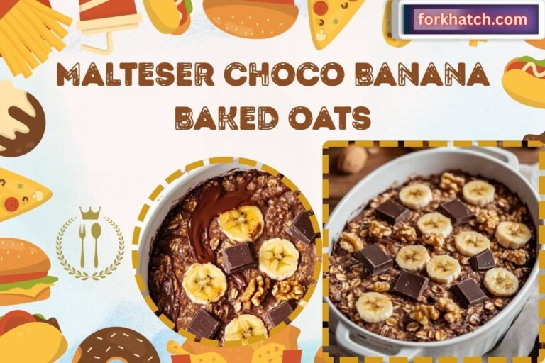 malteser choco banana baked oats