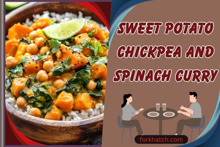sweet potato chickpea and spinach curry