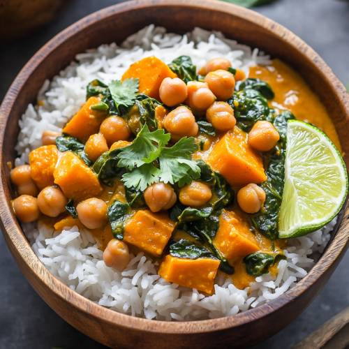 Sweet Potato Chickpea and Spinach Curry Recipe A Flavorful & Nutritious ...