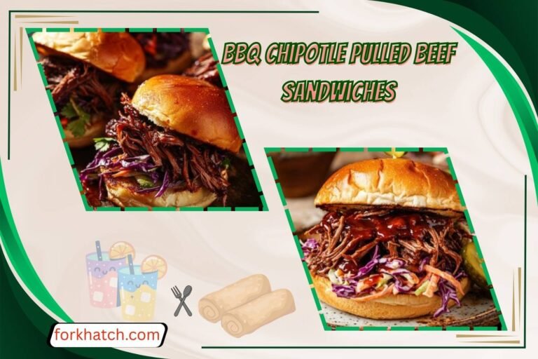 bbq chipotle pulled beef sandwiches
