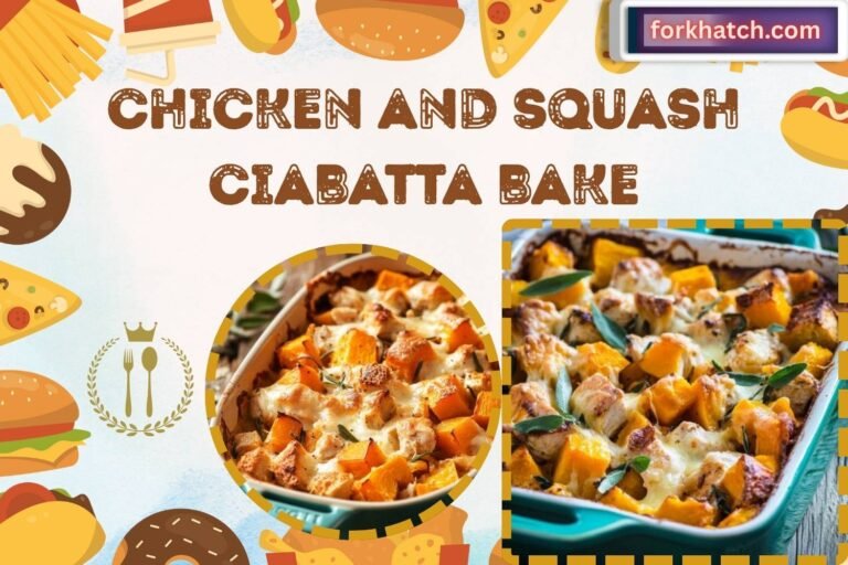 chicken and squash ciabatta bake