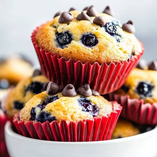 Choc Chip Blueberry Muffins: A Delicious Protein-Packed Snack! 