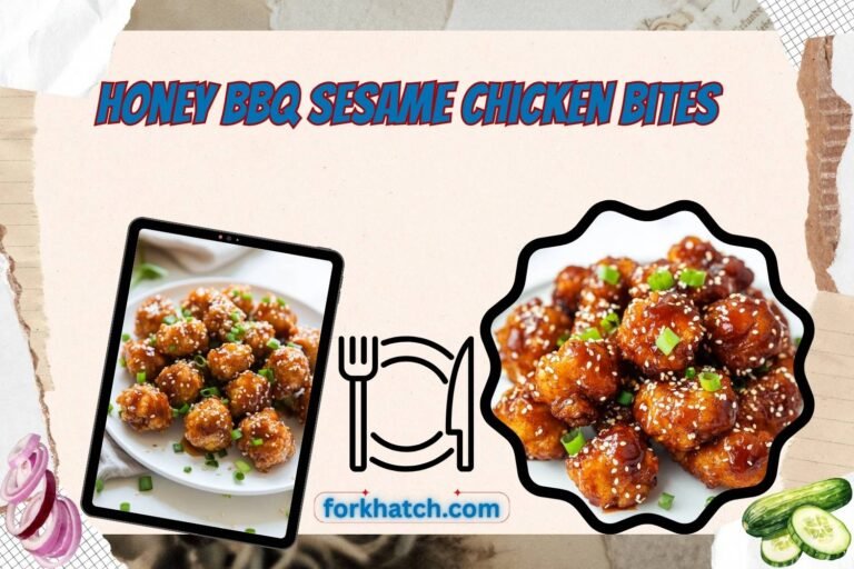 honey bbq sesame chicken bites