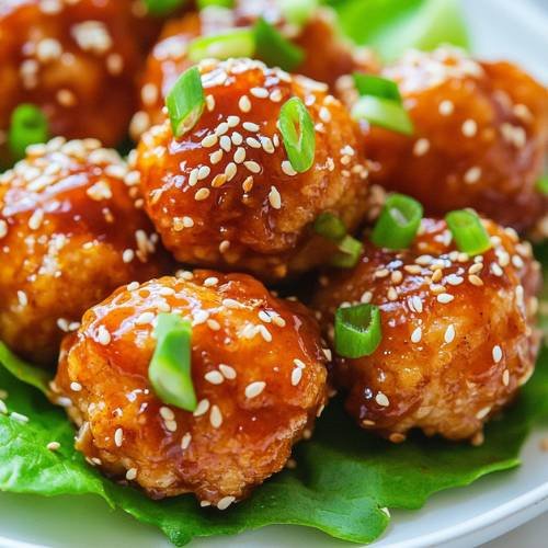 Honey BBQ Sesame Chicken Bites  Crispy, Sweet & Totally Addictive! 
