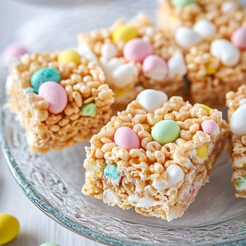 Mini Egg Protein Crispie Slices  – A Sweet, Crunchy Easter Treat!