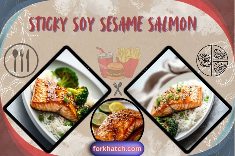 sticky soy sesame salmon
