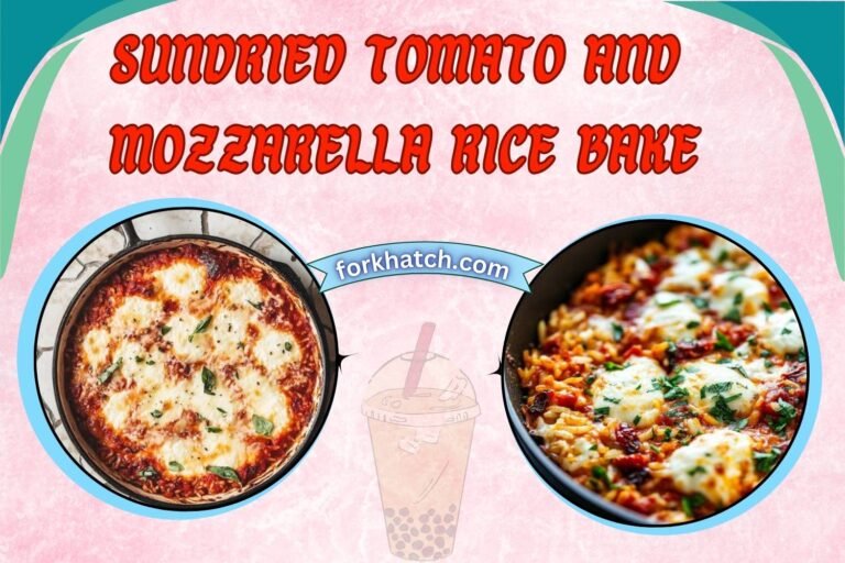 sundried tomato and mozzarella rice bake