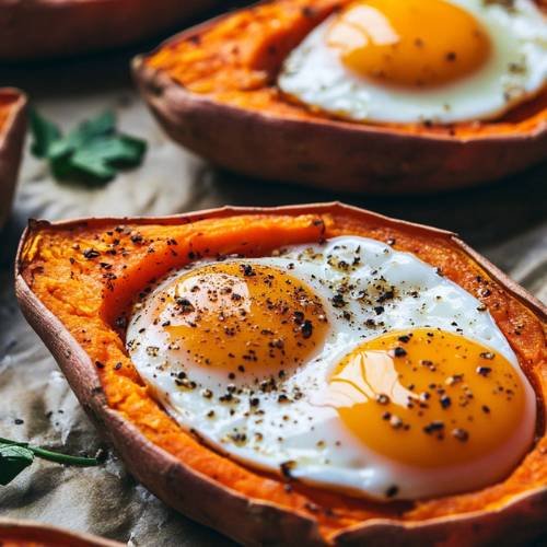 Sweet Potato Egg Boats Recipe